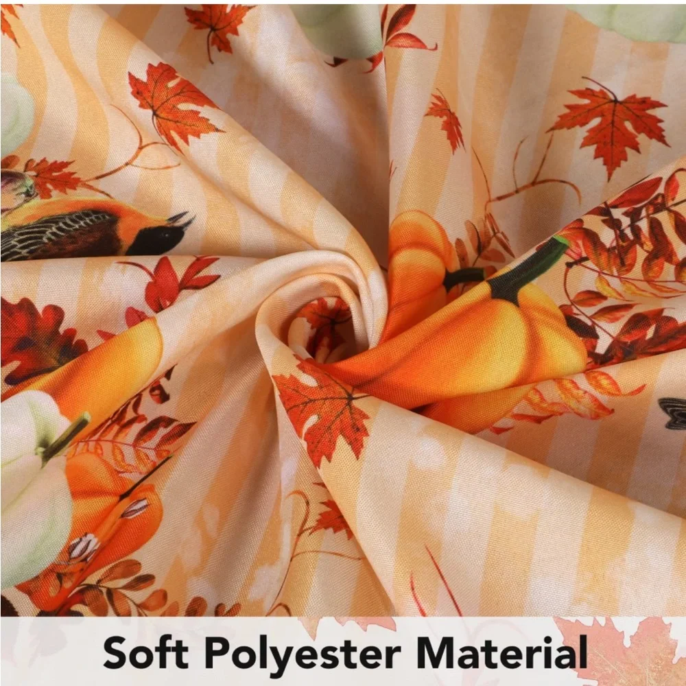 NWT - Fall Curtains 2 Panels 52”W x 63”